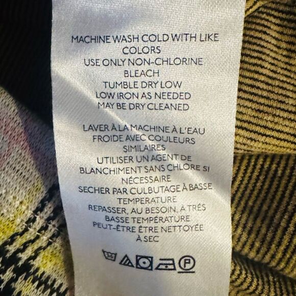 Free People Honey Pleated Skirt in Retro Sunshine Combo Size 4 - Picture 7 of 10